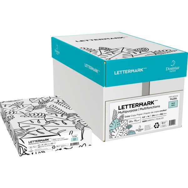 Paper-Lettermark Colors Legal 20Lb Blue