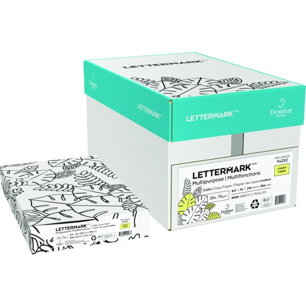 Paper-Lettermark Colors Legal 20Lb Canary