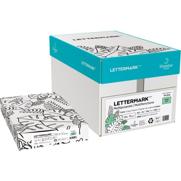 Paper-Lettermark Colors Legal 20Lb Green