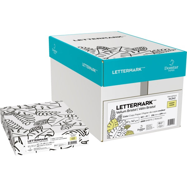 Cover Stock-Lettermark Vellum Bristol 67Lb Letter Canary