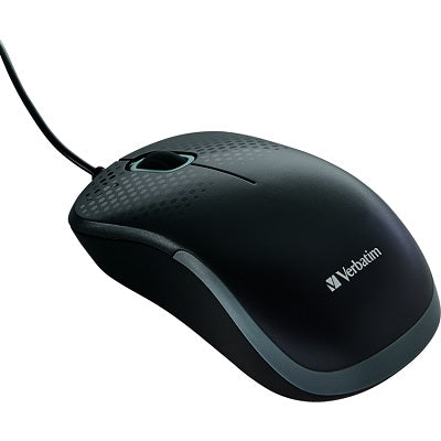 Mouse-Wired, Silent Optical, Black