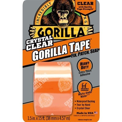 Tape-Gorilla, Repair Tape, 38Mm X 4.5M Clear