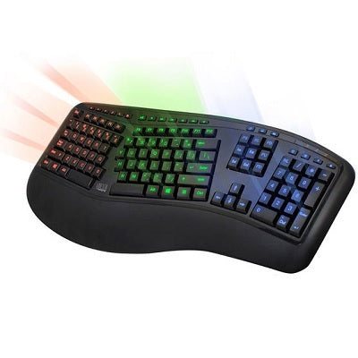 Keyboard-Adesso Wired, Illuminated Tru-Form 150, 3-Colour