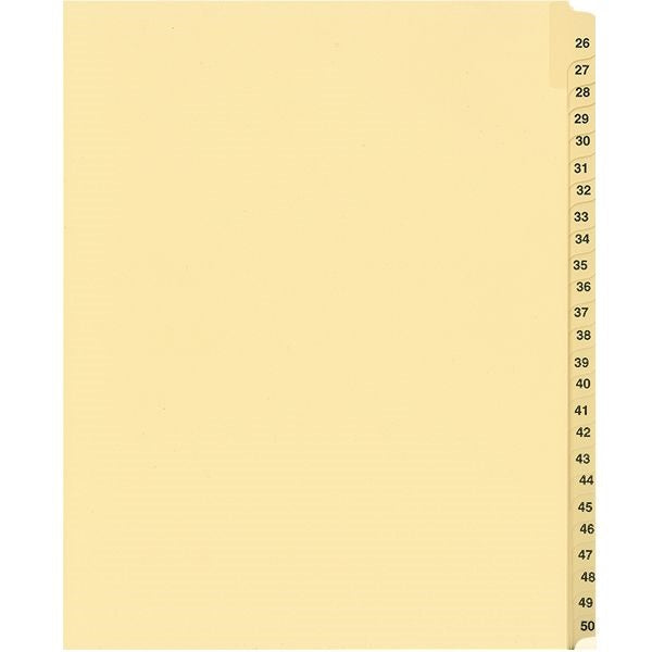 Legal Index-Buff  #26-50 11X8.5 1/25 Cut
