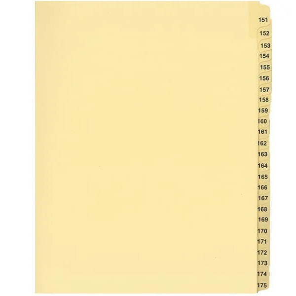 Legal Index-Buff  #151-175 11X8.5 1/25 Cut