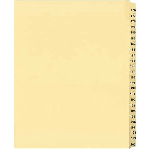 Legal Index-Buff  #176-200 11X8.5 1/25 Cut