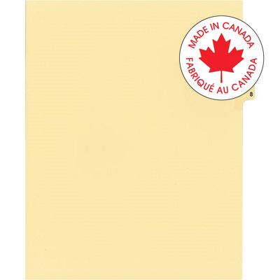 Legal Index-Buff #8 11X8.5 1/25 Cut