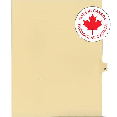 Legal Index-Buff #15 11X8.5 1/25 Cut
