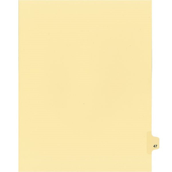 Legal Index-Buff #47 11X8.5  1/25 Cut