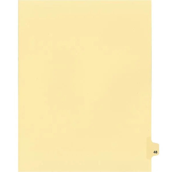 Legal Index-Buff #48 11X8.5  1/25 Cut