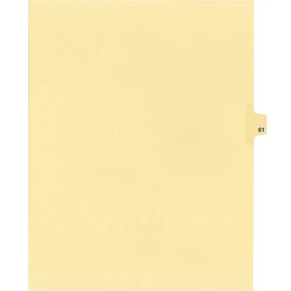 Legal Index-Buff #61 11X8.5  1/25 Cut