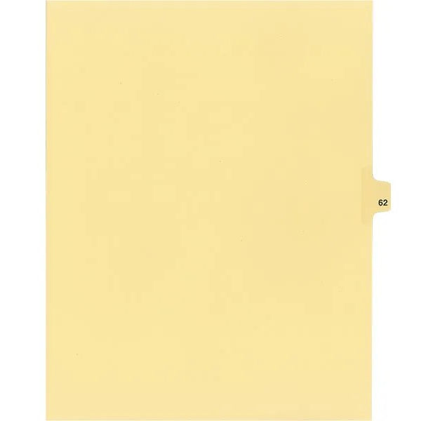 Legal Index-Buff #62 11X8.5  1/25 Cut