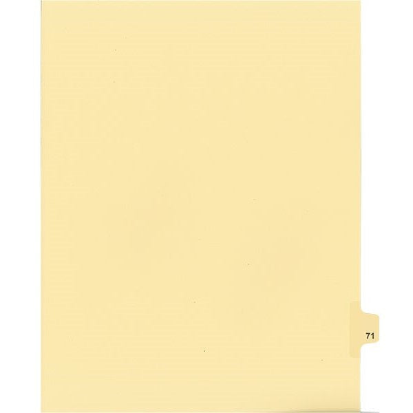 Legal Index-Buff #71 11X8.5  1/25 Cut