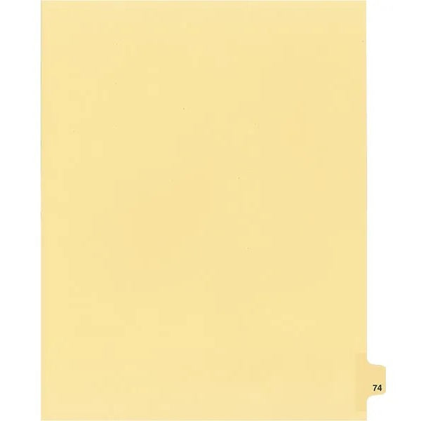 Legal Index-Buff #74 11X8.5  1/25 Cut