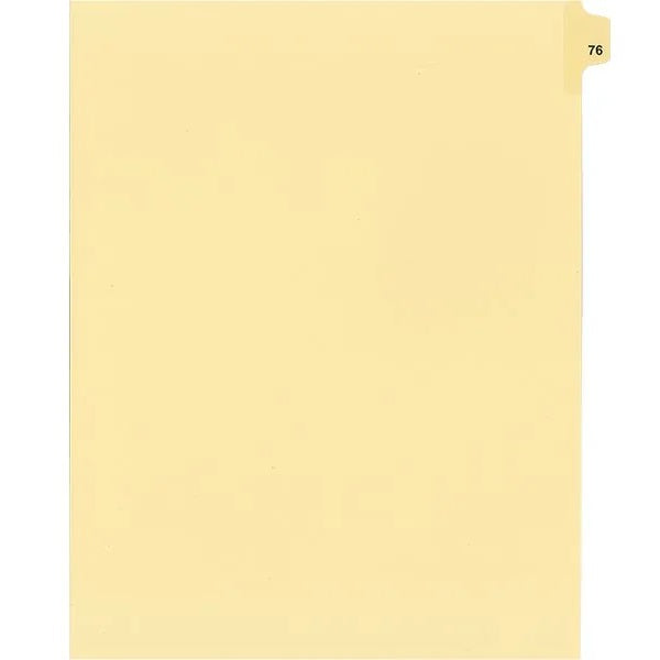 Legal Index-Buff #76 11X8.5  1/25 Cut