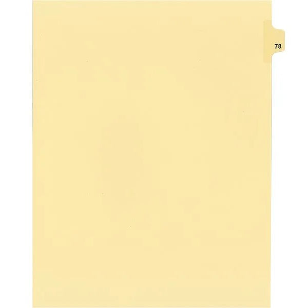 Legal Index-Buff #78 11X8.5  1/25 Cut