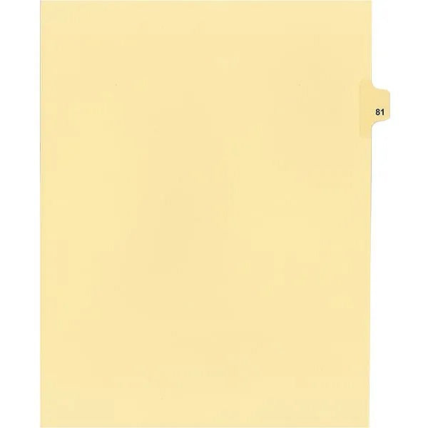 Legal Index-Buff #81 11X8.5  1/25 Cut