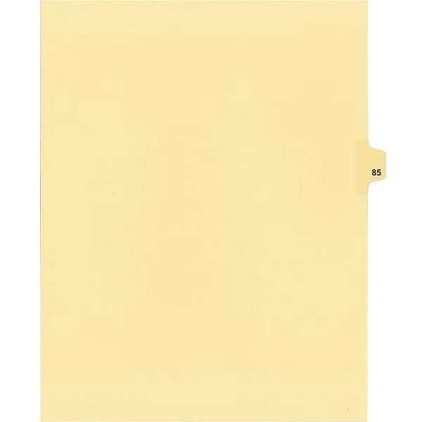 Legal Index-Buff #85 11X8.5  1/25 Cut