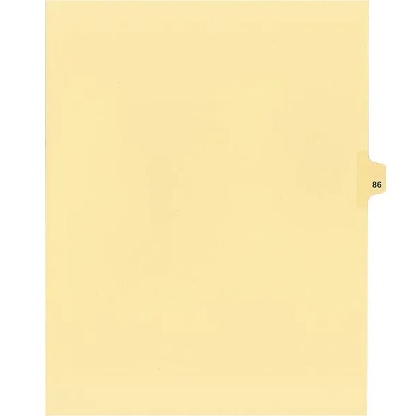 Legal Index-Buff #86 11X8.5  1/25 Cut