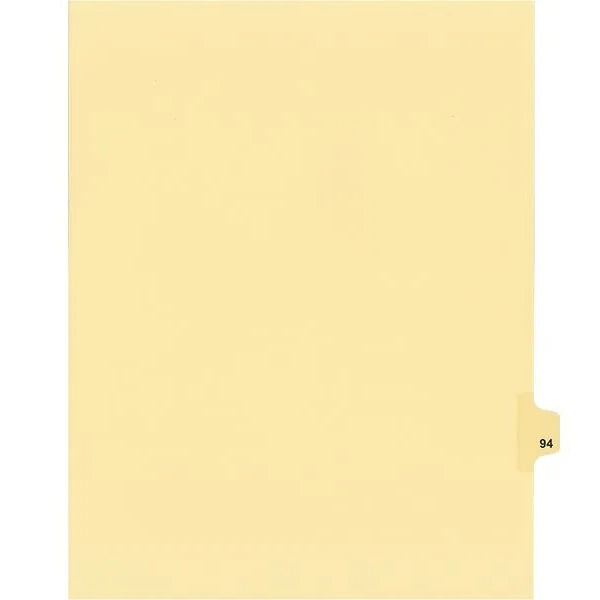 Legal Index-Buff #94 11X8.5  1/25 Cut