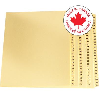 Legal Index-Buff  1-100 11X8.5 1/25 Cut