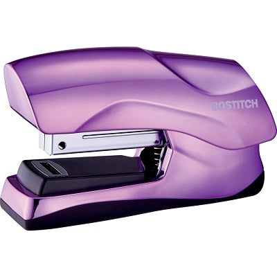 Stapler-Flat Clinch, Half Strip, Metallic Purple