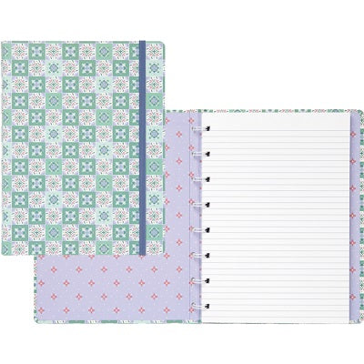 Notebook-Filofax, 8-1/4" X 5-3/4" Twin-Wire, Mediterranean