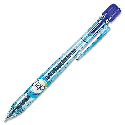 Pen-Retractable, Bottle To Pen Ballpoint, Medium Blue
