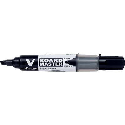 Marker-Dry Erase, V Board Master, Chisel Black 10/Bx