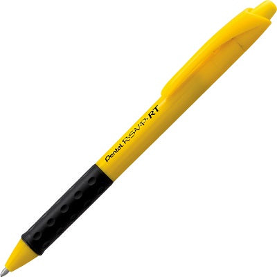 Pen-Retractable, R.S.V.P. Safety, 1.0Mm Yellow Barrel, Black