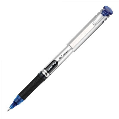 Pen-Roller, Energel Metal Tip 0.7Mm Blue 12/Bx