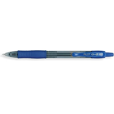 Pen-Retractable, G-2 Gel Roller,  0.7Mm Blue