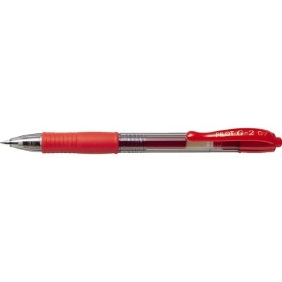 Pen-Retractable, G-2 Gel Roller, 0.7Mm Red