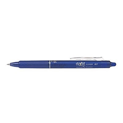 Pen-Retractable Frixion Clicker Erasable Gel, 0.7Mm Blue