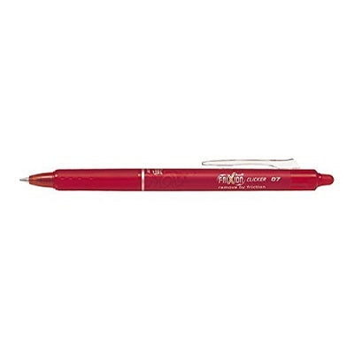 Pen-Retractable Frixion Clicker Erasable Gel, 0.7Mm Red