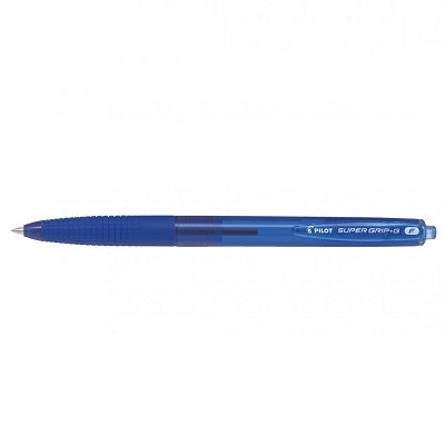 Pen-Retractable, Super Grip-G Ballpoint, Fine, Blue 12/Bx