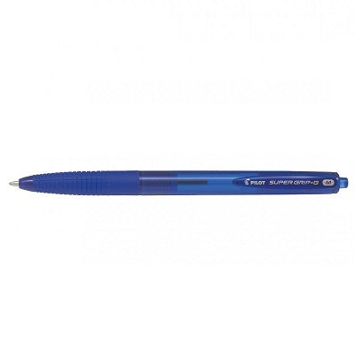Pen-Retractable, Super Grip-G Ballpoint, Medium, Blue 12/Bx