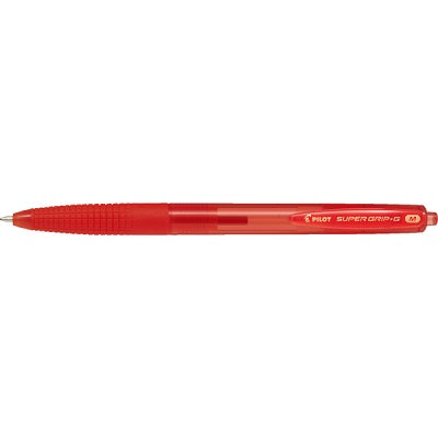 Pen-Retractable, Super Grip-G Ballpoint, Medium, Red 12/Bx