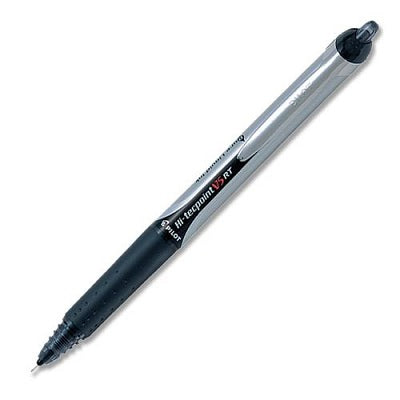 Pen-Retractable, Hi-Tecpoint Rt Roller, 0.5Mm Black