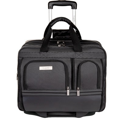 Briefcase-Wheeled, 17.3" Soft Business Case, Black