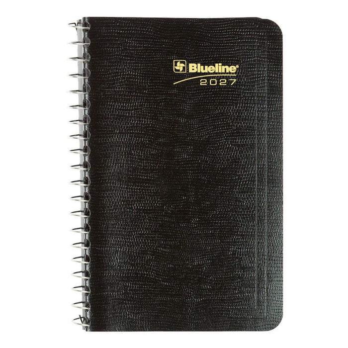 Planner-Daily, Wire 6X3-1/2 Black, Bilingual 2027 (C1501.81BT-27)