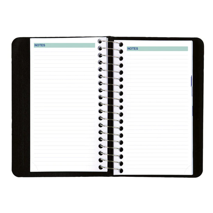 Planner-Daily, Wire 6X3-1/2 Black, Bilingual 2027 (C1501.81BT-27)