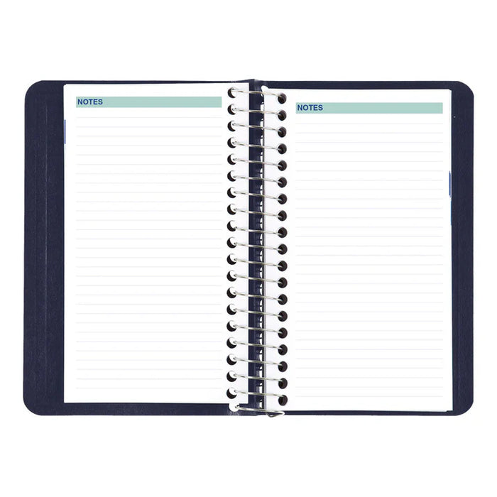 Planner-Daily, Wire 6X3-1/2 Blue, Bilingual 2027 (C1501.82BT-27)