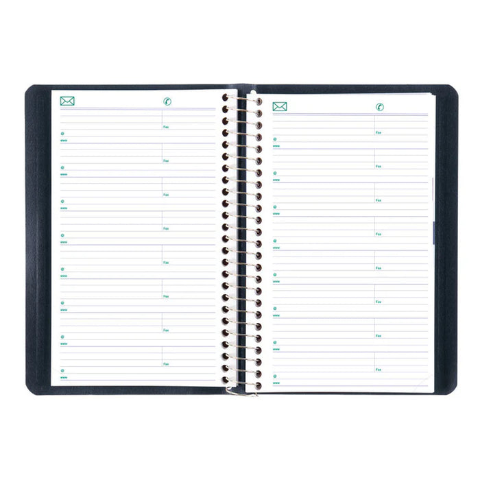 Blueline® 2027 Essential Daily Planner, Appointment Book, 12 Months, January to December, Spiral Binding, 8" x 5", Blue, Bilingual (C1504.82BT-27)