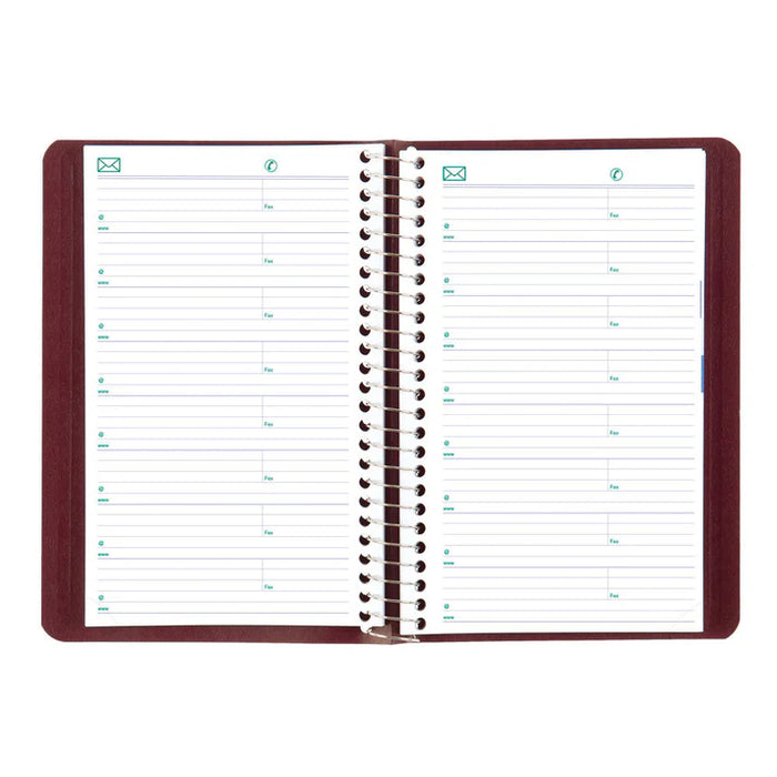Planner-Daily, Wire 8X5 Burgundy, English 2027 (C1504.83T-27)