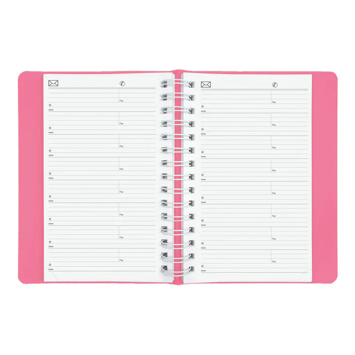 Blueline 2027 Pink Ribbon 12-Month Daily Planner - January to December - 8" x 5" - Pink Daisy - Bilingual - Daily - 12 Month - January 2027 to December 2027 - 7:00 AM to 7:30 PM (C1504W.95BT-27)
