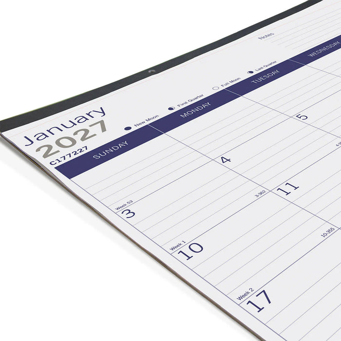 Calendar Pad-Desk, Monthly Duraglobe 22X17 English 2027 (C177227-27)