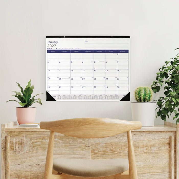 Calendar Pad-Desk, Monthly Duraglobe 22X17 English 2027 (C177227-27)