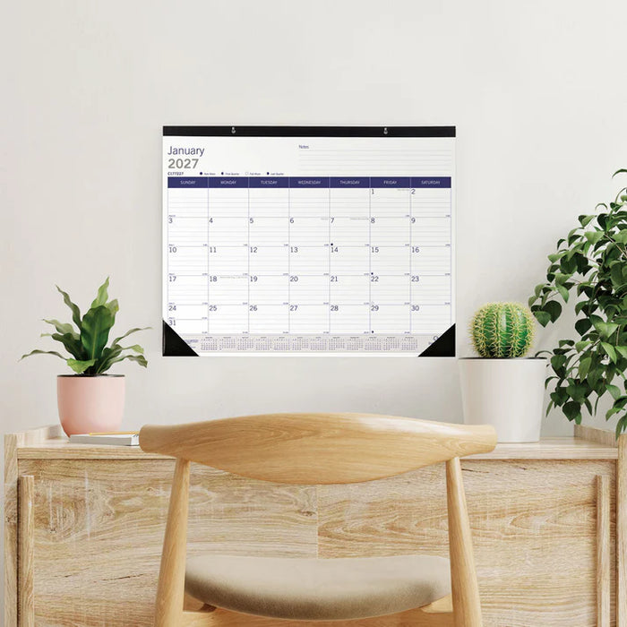Calendar Pad-Desk, Monthly Duraglobe 22X17 English 2027 (C177227-27)
