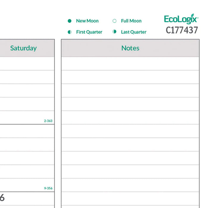 Monthly Desk Pad Calendar, EcoLogix®, English, 2027 (C177437-27)